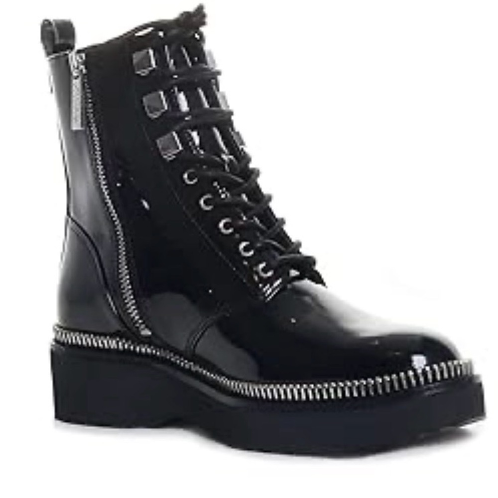 Michael Kors Black Patent Leather Women's Boots
